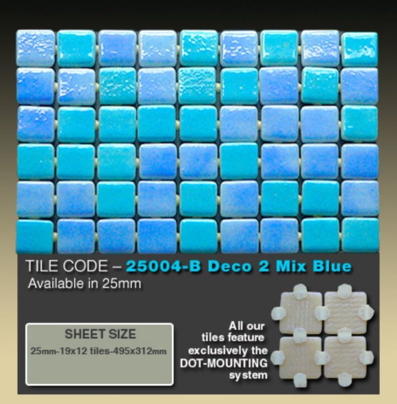 25004-B Deco 2 Mix Blue   
