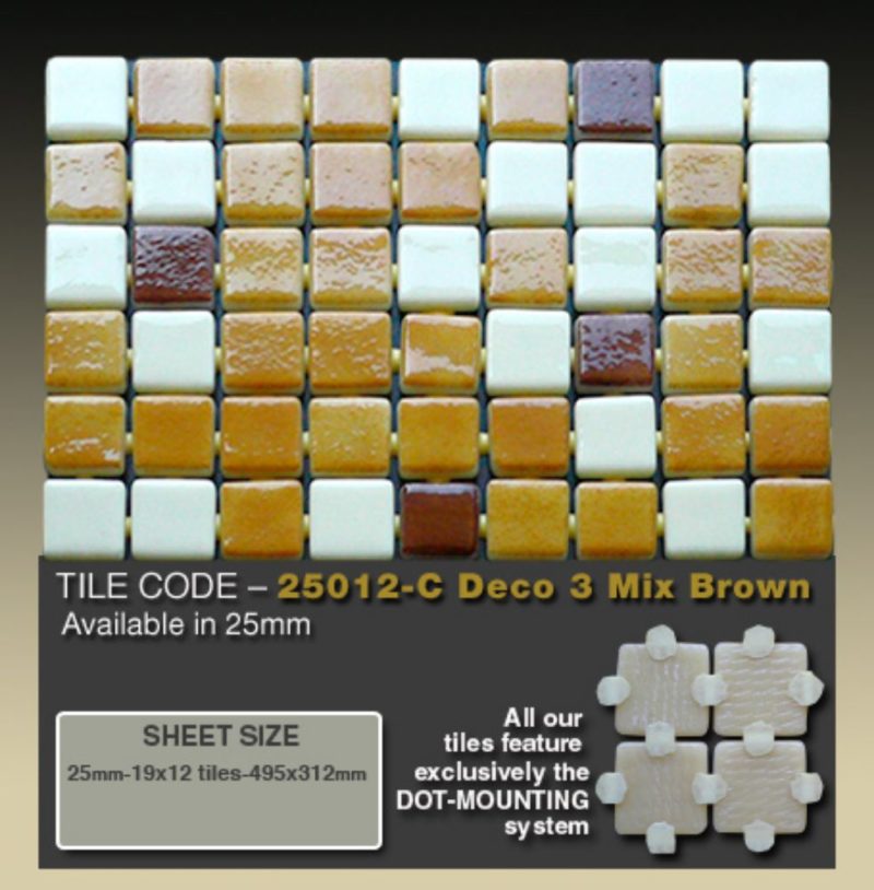 25012-C Deco 3 Mix Brown   