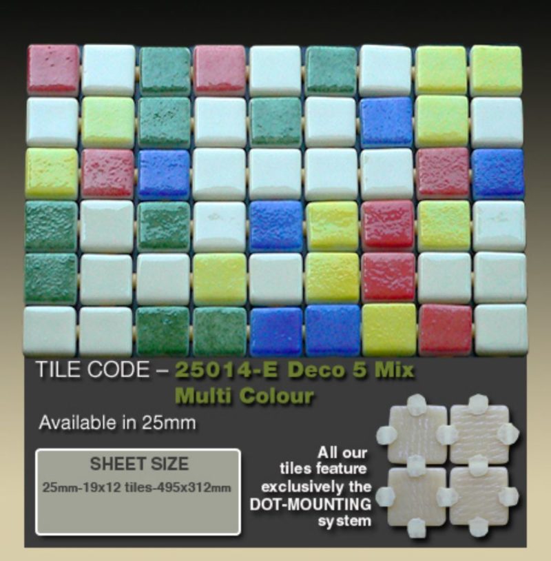 25014-E Deco 5 Mix Multi Colour   