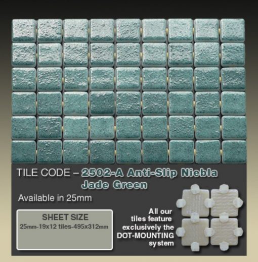 2502-A Anti-Slip Niebla Jade Green   