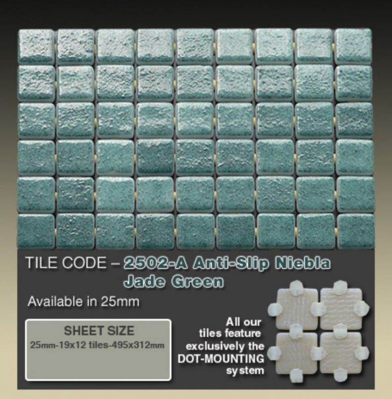 2502-A Anti-Slip Niebla Jade Green   