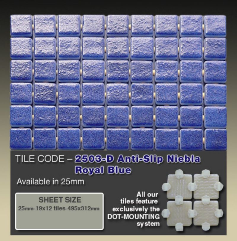 2503-D Anti-Slip Niebla Royal Blue   