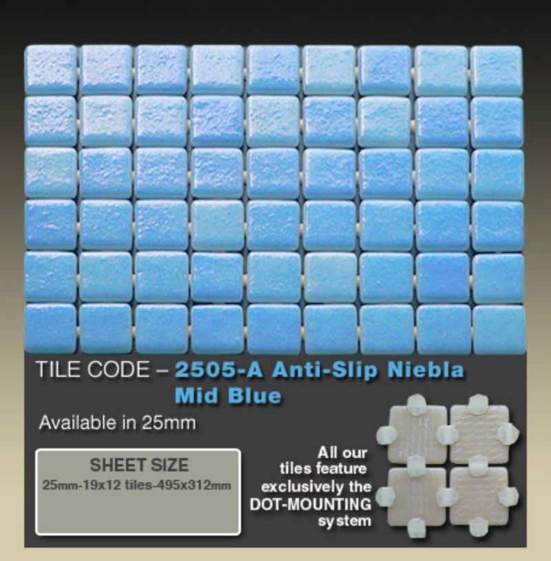 2505-A Anti-Slip Niebla Mid Blue   