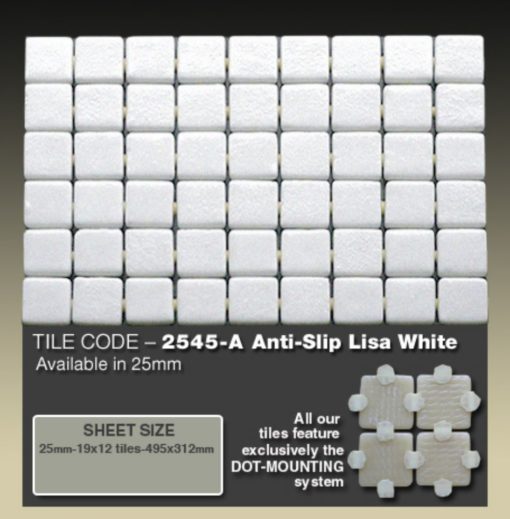2545-A Anti-Slip Lisa White   