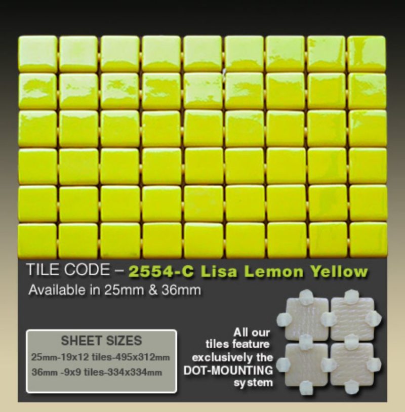 2554-C Lisa Lemon Yellow   