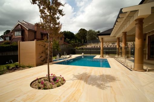 Pavers Sandstone Teakwood Honed 6